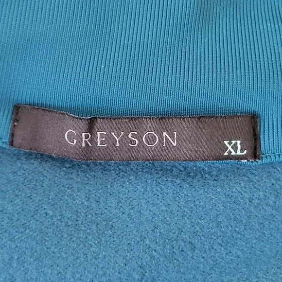Greyson Mens Half Zip Pullover Blue XL - Picture 2 of 9